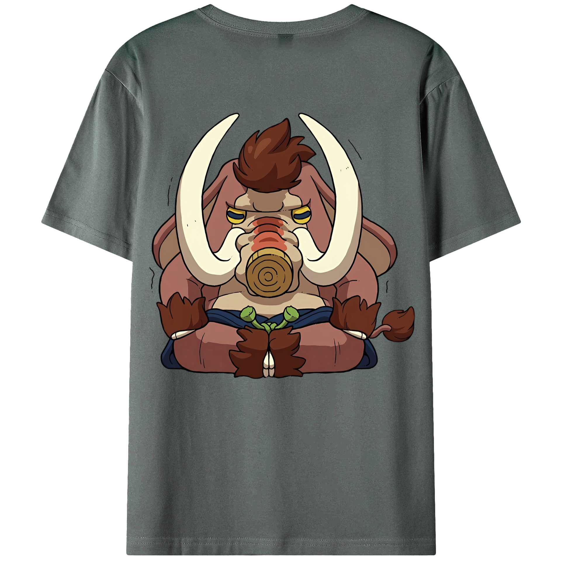 （画像用） 妖怪ウォッチ Yo-kai Watch 綿100％ メンズ半袖Tシャツ（バックプリント） 通気性